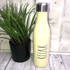 Rae Dunn cream “Relax” water bottle. 17oz
